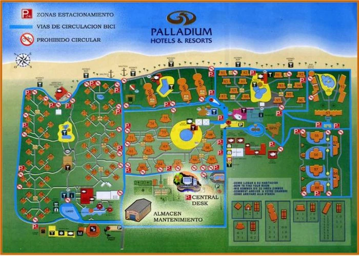 Map Grand Palladium Palace